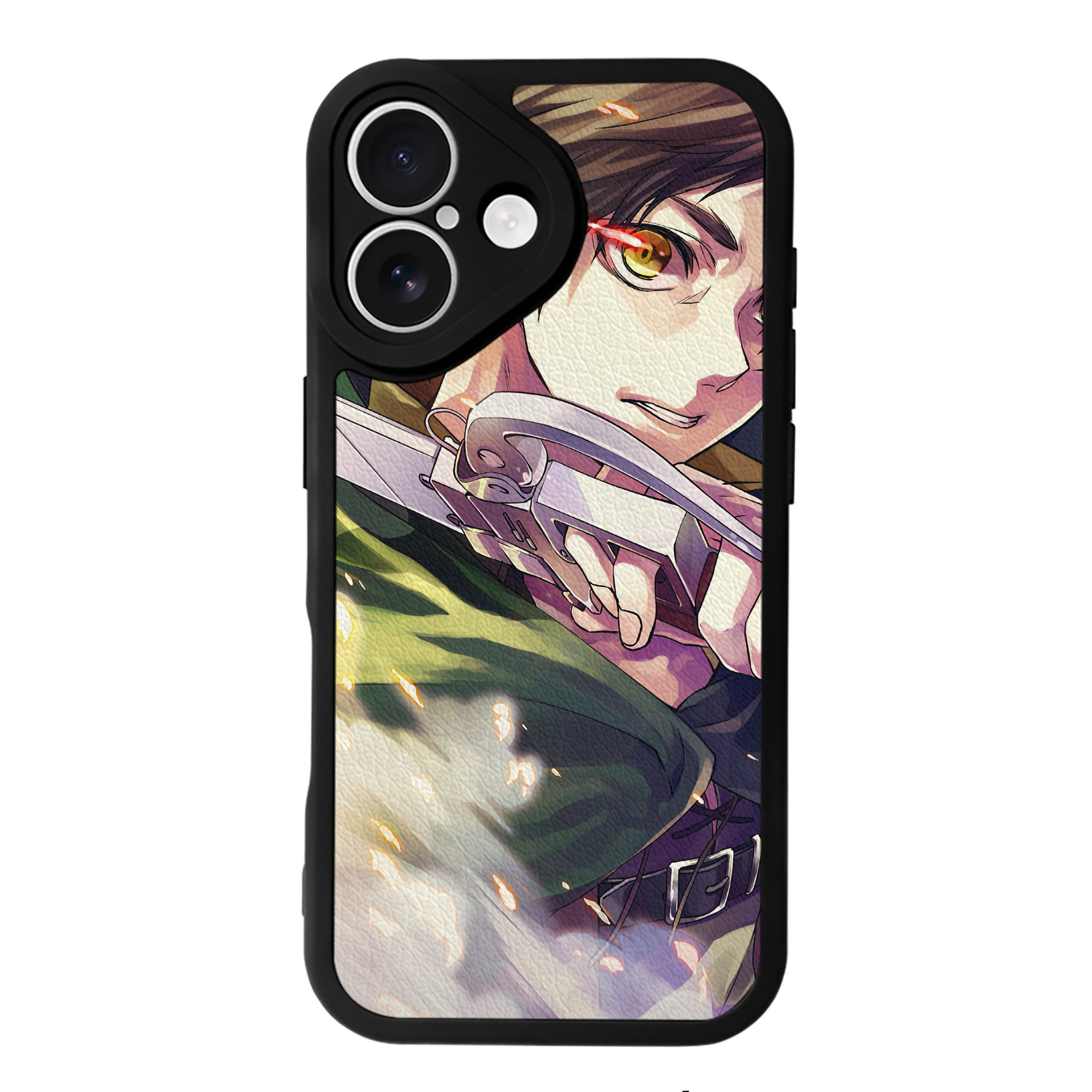 （画像用） 進撃の巨人 Attack on Titan 【iPhone 16シリーズ対応】シリコンスマホケース（レザー調） 材質：シリコン